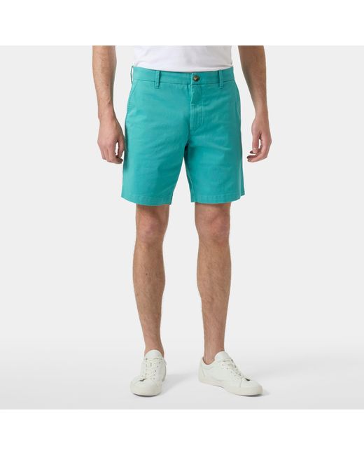Helly Hansen Blue Bryggen Chino Shorts for men