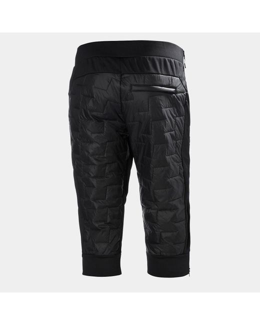 Helly Hansen Black Lifaloft Full Zip Insulator 3/4 Pants for men