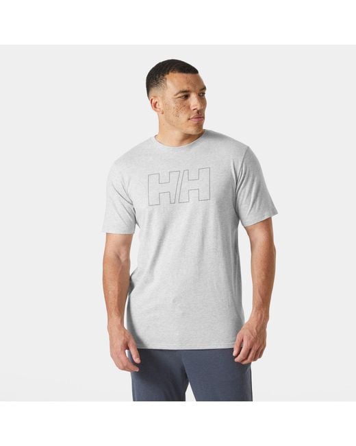 Helly Hansen Gray Hh Tech Logo T-Shirt for men