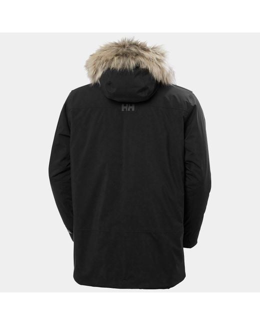 Helly Hansen Black Reine Winter Parka for men