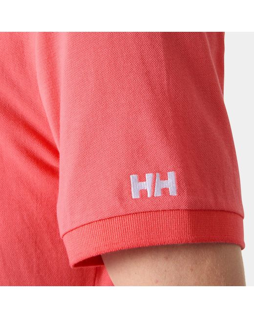 Helly Hansen Red Messina Graphic Fitted Polo for men