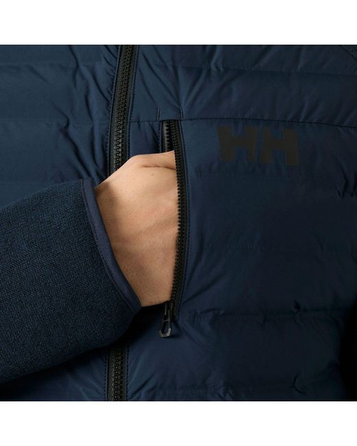 Helly Hansen Blue Skagen Hybrid Knit Insulator for men