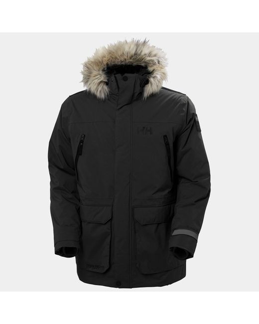 Helly Hansen Black Reine Winter Parka for men
