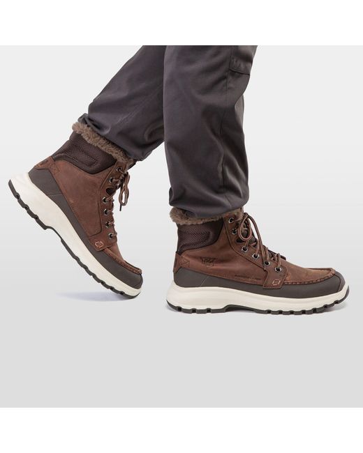 Helly Hansen Brown Garibaldi V3 Waterproof Leather Boots for men