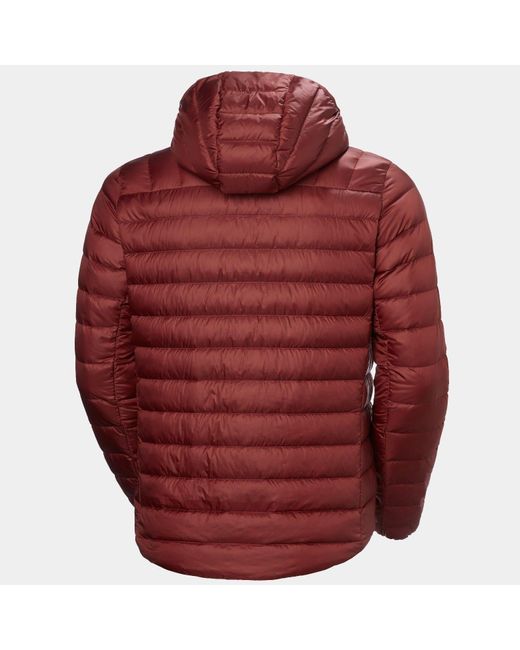 Helly Hansen Red Verglas Hooded Down Jacket 2.0 for men