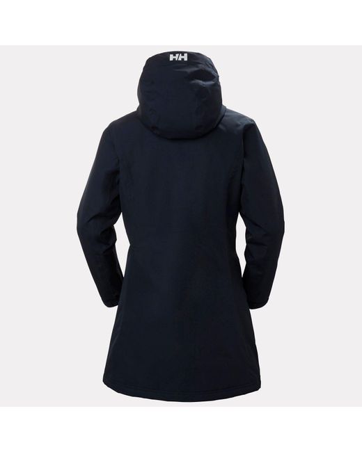 Helly Hansen Blue Long Belfast Insulated Winter Jacket