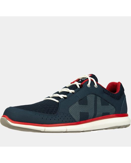 Helly Hansen Blue Ahiga V4 Hydropower Lightweight Deck Sneakers for men