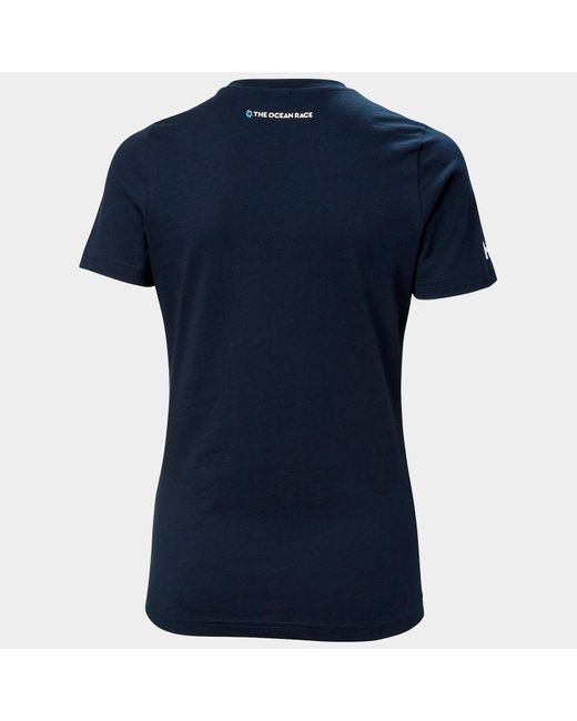 T-Shirt Pour Femme The Ocean Race Bleu Marine Helly Hansen en coloris Blue