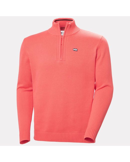 Helly Hansen Red Smoegen Half-Zip Sweater for men