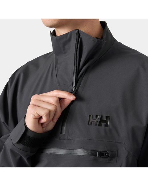 Hp Foil Flyer Smock Grigio di Helly Hansen in Black