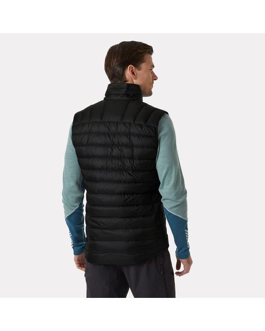 Helly Hansen Black Verglas Down Vest 2.0 for men