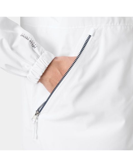 Helly Hansen White Sandoy Rain Jacket for men
