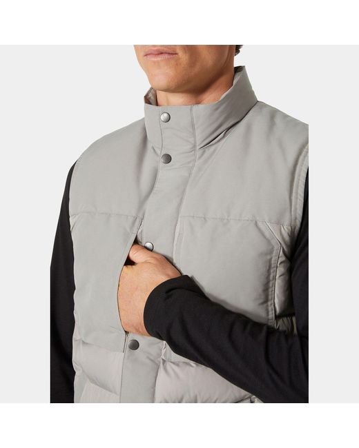 Helly Hansen Gray Isfjord Down Vest for men