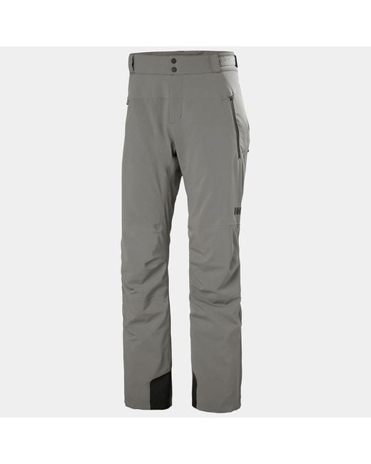Helly Hansen Gray Alpha Lifaloft Lightweight Mountain Ski Pants for men