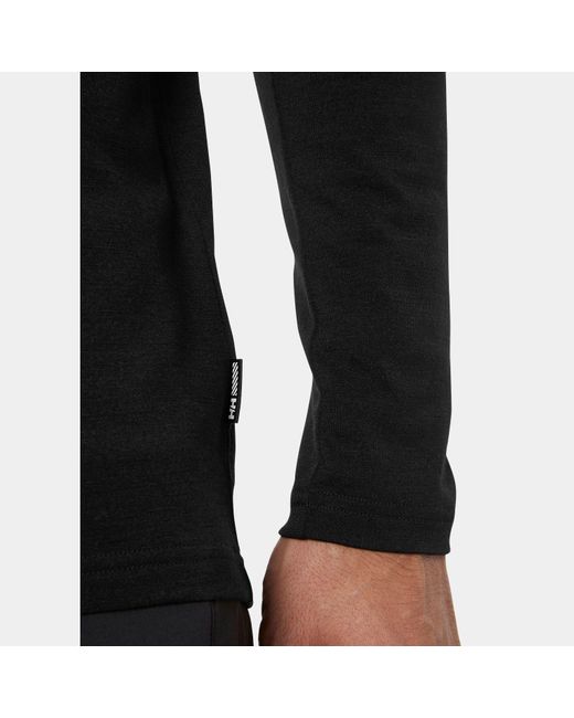 Helly Hansen Black Durawool Crew Long Sleeve