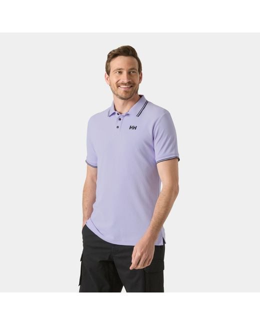 Helly Hansen Purple Kos Marine Quick-Dry Polo for men