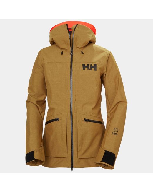 Helly Hansen Brown Powderqueen 3.0 Durable Ski Jacket