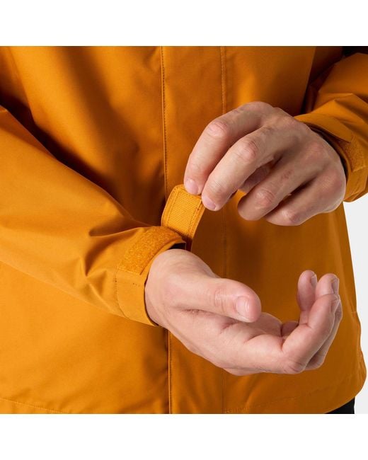 Helly Hansen Orange Seven J Outdoor Rain Jacket for men