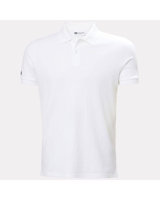Helly Hansen White Crew Polo Pique for men