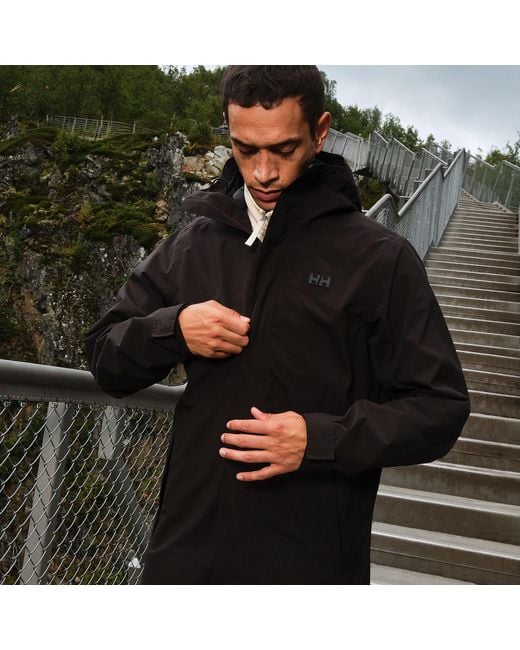Helly Hansen Black Brussel Raincoat for men