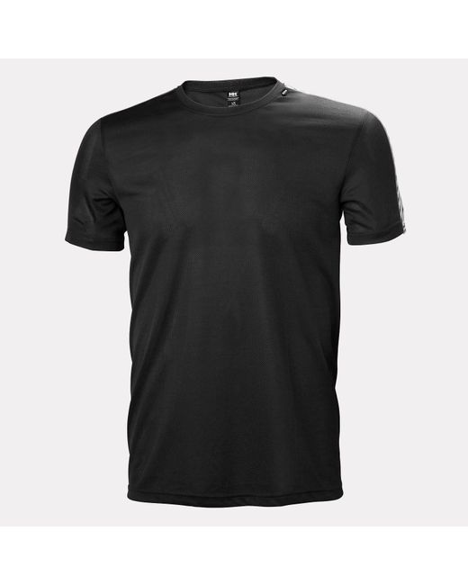 Helly Hansen Black Hh Lifa Quick-Dry Baselayer Tshirt for men