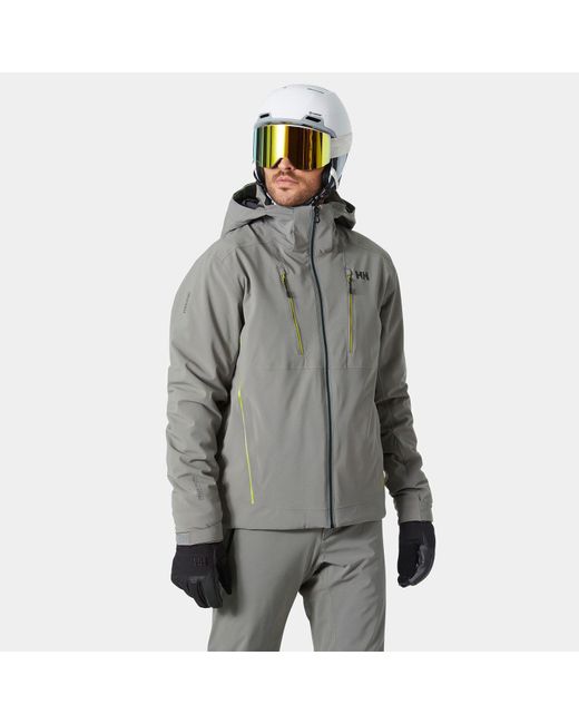 Chaqueta de esquí alpha 4.0 Helly Hansen de hombre de color Gray