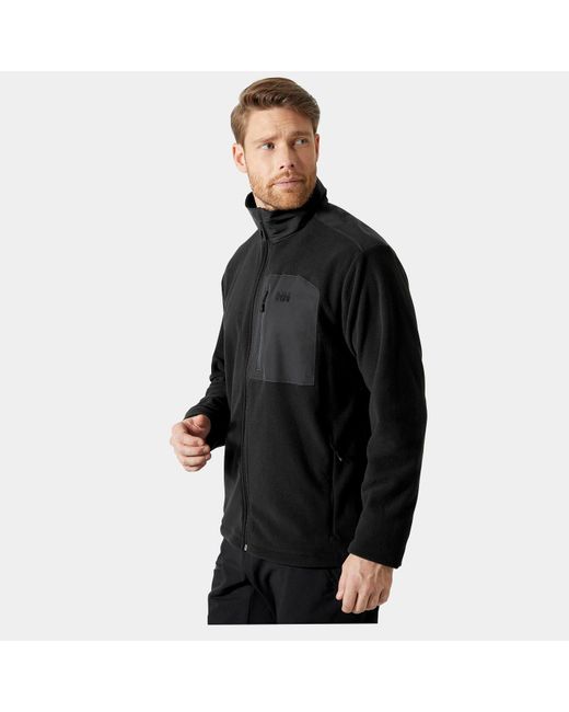 Helly Hansen Daybreaker Block Microfleece Jacket in Black for Men | Lyst