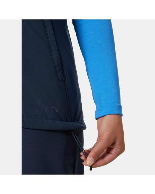 Helly Hansen Blue Paramount Athletic Cut Softshell Vest