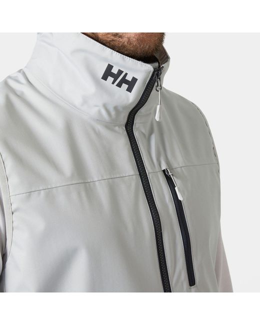 Helly Hansen Gray Crew Vest 2.0 ( Fog) Vest for men