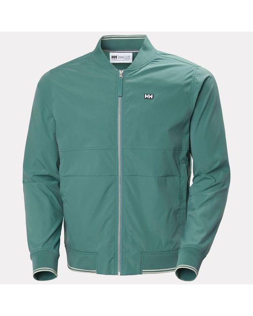 Helly Hansen Green Marine Bomber Jacket for men
