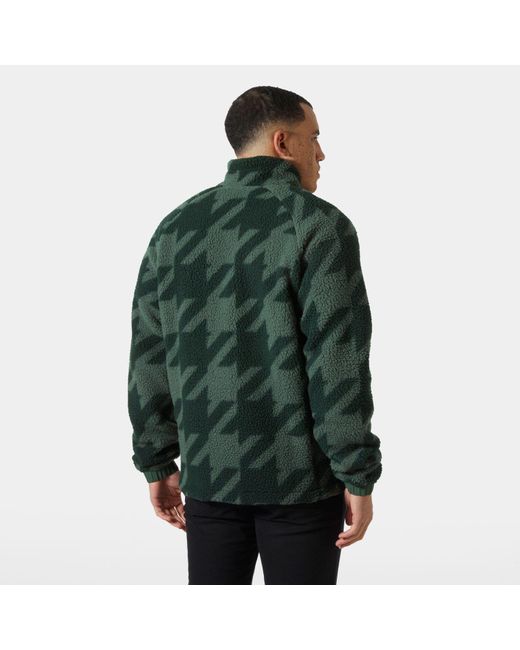 Helly Hansen Green Panorama Printed Pile Snap for men