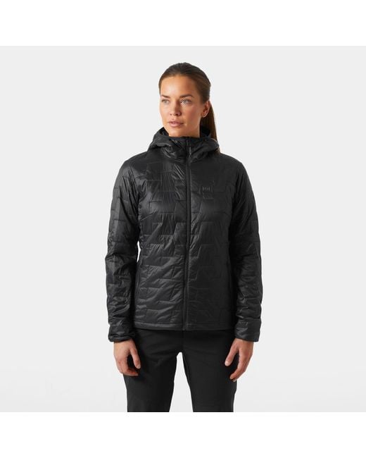 Helly Hansen Black W Lifaloft Hooded Insulator Jacket