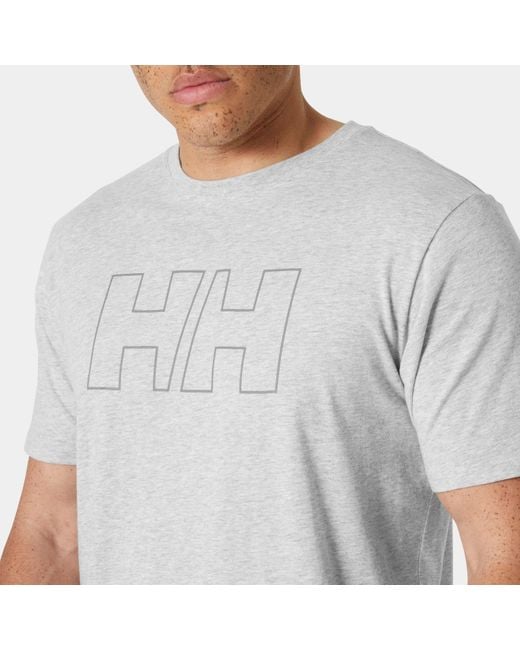 Helly Hansen Gray Hh Tech Logo T-Shirt for men
