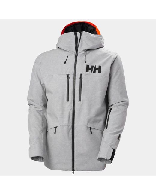 Helly Hansen Gray Garibaldi 2.0 Waterproof Ski Jacket for men