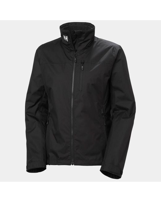 Helly Hansen Black Crew Hooded Pile Jacket