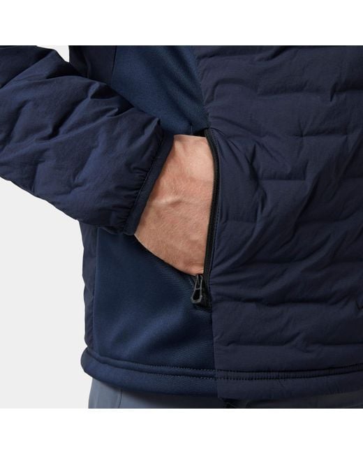 Helly Hansen Blue Hp Hybrid Stretch Hooded Insulator for men