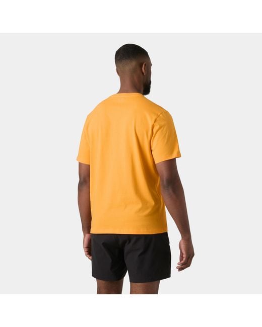 Helly Hansen Orange Hh Logo T-Shirt 3.0 for men