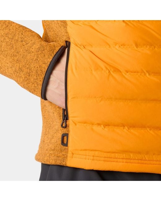 Helly Hansen Orange Skagen Hybrid Knit Insulator for men