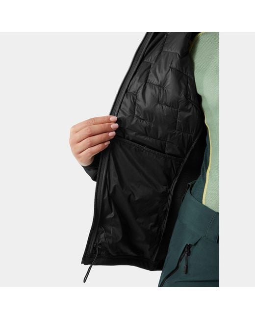 Helly Hansen Black W Lifaloft Hybrid Insulator Jacket