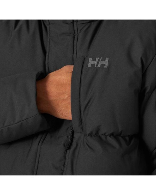 Helly Hansen Black Alby Puffy Parka for men
