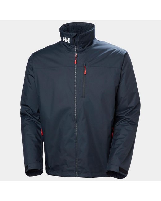 Helly Hansen Blue Crew Hooded Pile Jacket for men