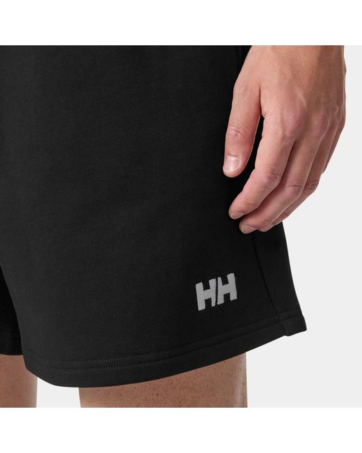 Helly Hansen Black Terry Loop 6” Shorts for men