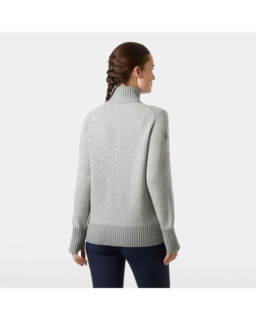 Arctic Ocean Iceland Wool Knit Felpa Grigio di Helly Hansen in Gray