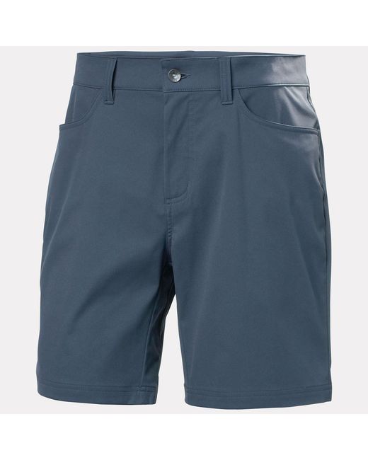 Helly Hansen Blue Holmen 5 Pocket Shorts for men