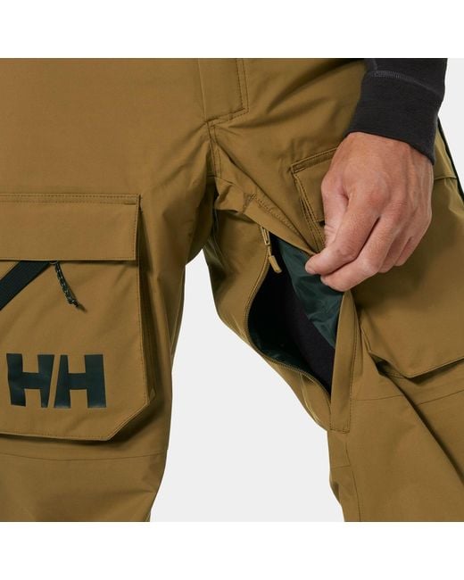 Helly Hansen Green Ullr D Bib Shell Pants for men
