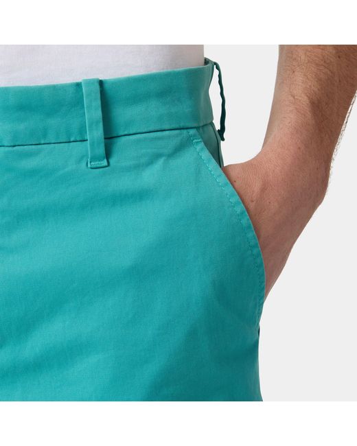 Helly Hansen Blue Bryggen Chino Shorts for men