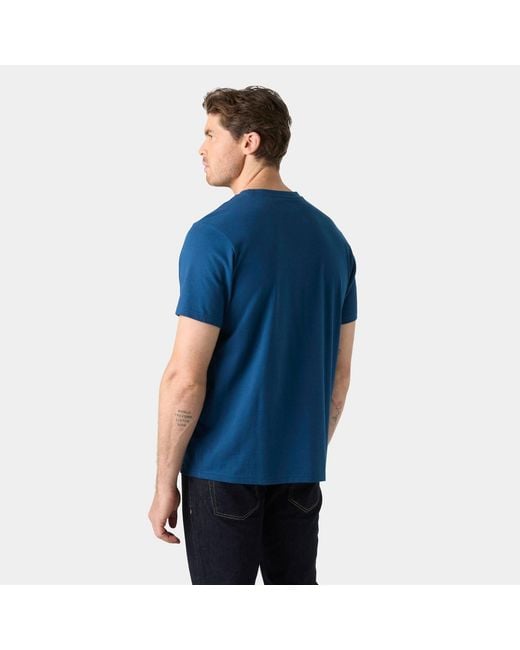 Helly Hansen Blue Logo T-Shirt 3.0 for men