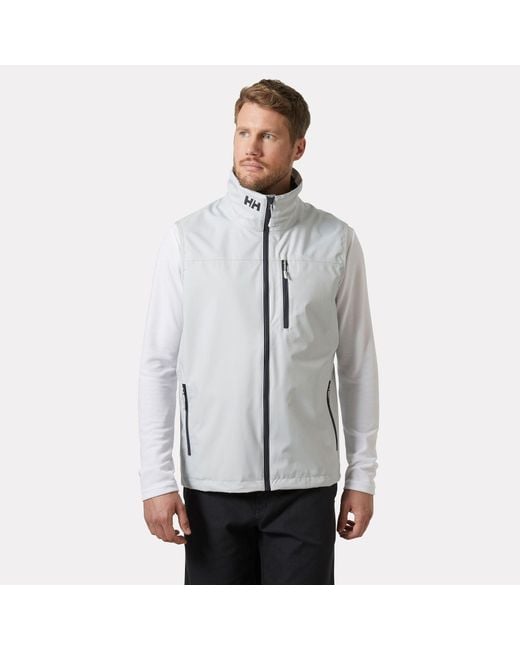 Helly Hansen Gray Crew Vest 2.0 ( Fog) Vest for men