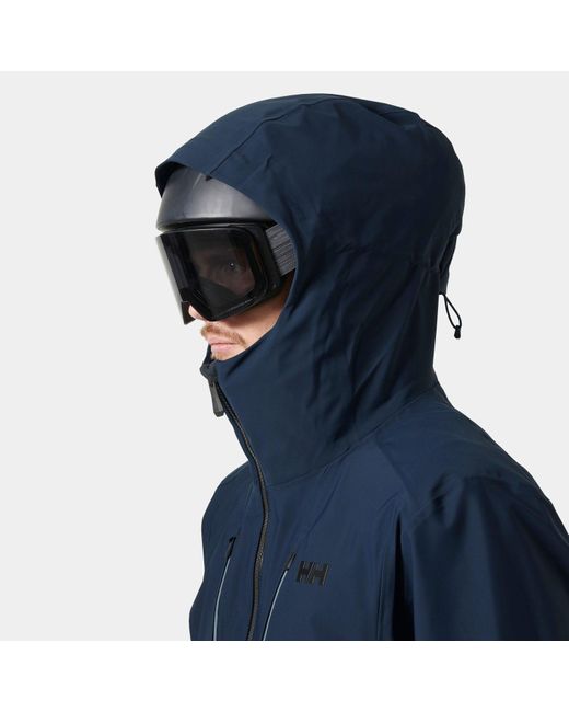 Helly Hansen Blue Alpha Long Ski Shell for men