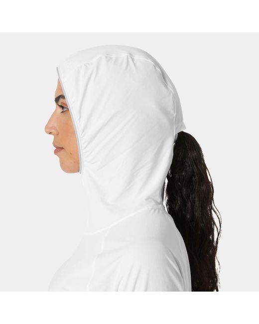 Helly Hansen White Shine Solen Half-Zip Sun Hoodie